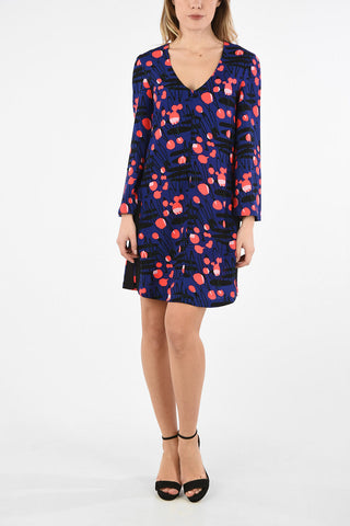 ARMANI EXCHANGE abstract print Flared Dress