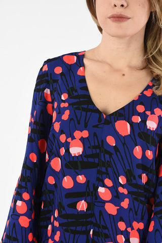 ARMANI EXCHANGE abstract print Flared Dress