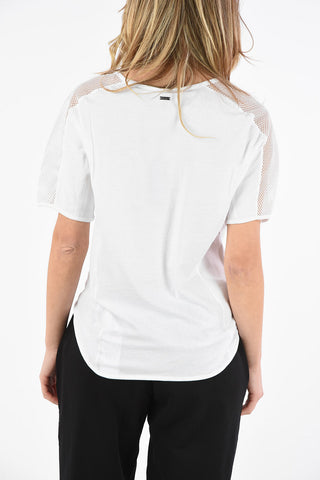 ARMANI EXCHANGE Openwork Jersey T-shirt