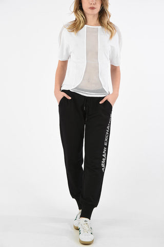 ARMANI EXCHANGE Openwork Jersey T-shirt