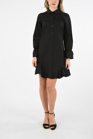 ARMANI EXCHANGE Mini Shirtdress with Poet Sleeve