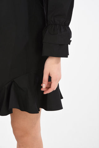 ARMANI EXCHANGE Mini Shirtdress with Poet Sleeve