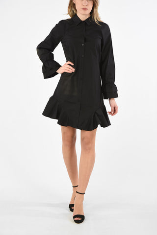 ARMANI EXCHANGE Mini Shirtdress with Poet Sleeve