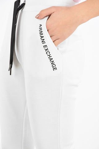 ARMANI EXCHANGE Brushed Cotton Jogger Pants with Elastic Ankle Band
