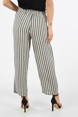 ARMANI EXCHANGE Pantalone a una Pince a Righe con Tasche Laterali