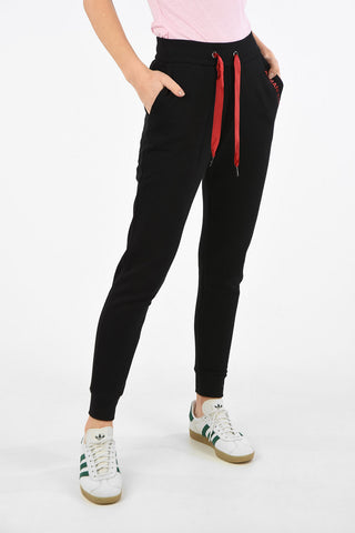 ARMANI EXCHANGE Brushed Cotton Jogger Pants with Elastic Ankle Band