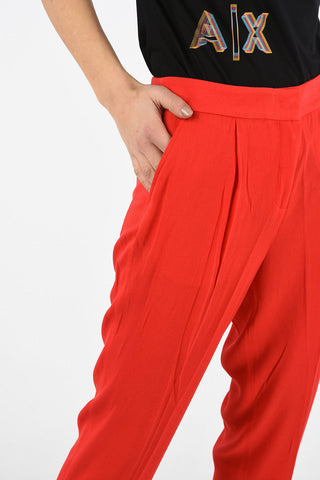 ARMANI EXCHANGE Pantalone a una Pince con Spacco alla Caviglia