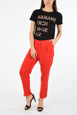 ARMANI EXCHANGE Pantalone a una Pince con Spacco alla Caviglia