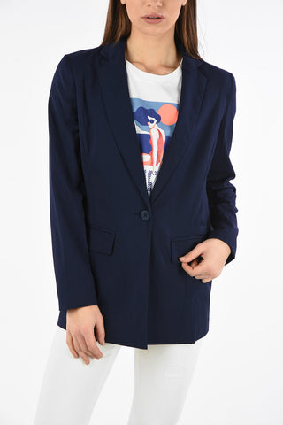 ARMANI EXCHANGE Center Vent Blazer With Flap Pockets