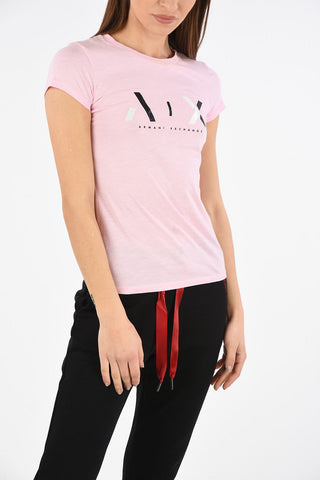 ARMANI EXCHANGE Glitter Logo-Print Jersey T-shirt