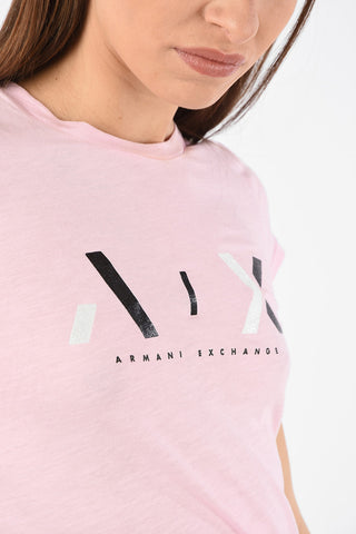 ARMANI EXCHANGE Glitter Logo-Print Jersey T-shirt