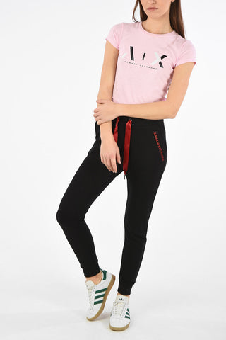 ARMANI EXCHANGE Glitter Logo-Print Jersey T-shirt