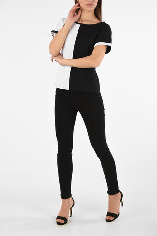 ARMANI EXCHANGE Two-Tone Jersey T-shirt