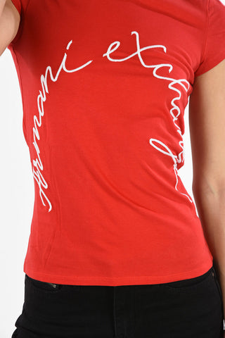 ARMANI EXCHANGE Logo-Embroidery T-shirt
