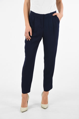 ARMANI EXCHANGE High Waist Cropped Single Pleat Pants