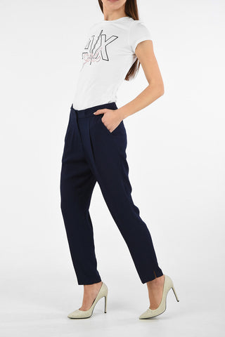 ARMANI EXCHANGE High Waist Cropped Single Pleat Pants