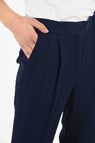 ARMANI EXCHANGE High Waist Cropped Single Pleat Pants