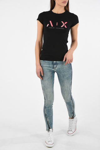 ARMANI EXCHANGE Glitter Logo T-shirt