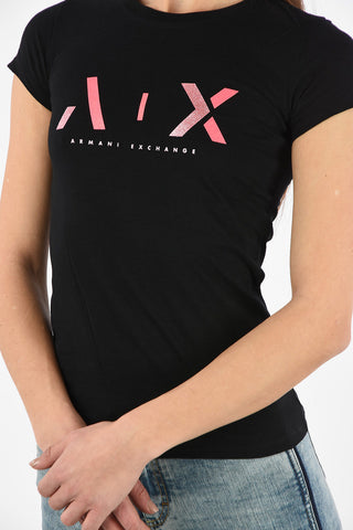 ARMANI EXCHANGE Glitter Logo T-shirt