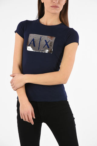 ARMANI EXCHANGE T-shirt con Paillettes