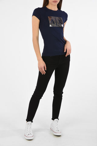 ARMANI EXCHANGE T-shirt con Paillettes