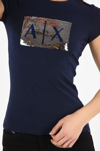 ARMANI EXCHANGE T-shirt con Paillettes