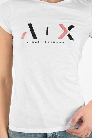 ARMANI EXCHANGE Glitter Logo T-shirt