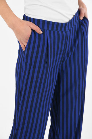 ARMANI EXCHANGE Drawstring Striped Palazzo Pants
