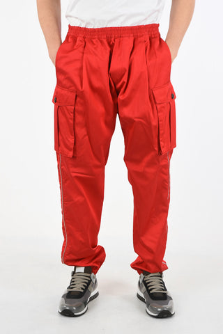 Drawstring Cargo Pants with Ankle Zip