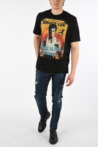 Bruce Lee-Print SLOUCH FIT T-shirt