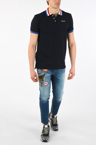3 Button CLASSIC FIT  Polo with Print-Logo