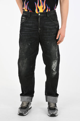 22cm Vintage Effect Jeans