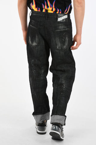 22cm Vintage Effect Jeans