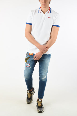 3 Button CLASSIC FIT  Polo with Print-Logo