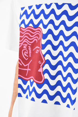 T-Shirt Silm Fit in Cotone con Stampa
