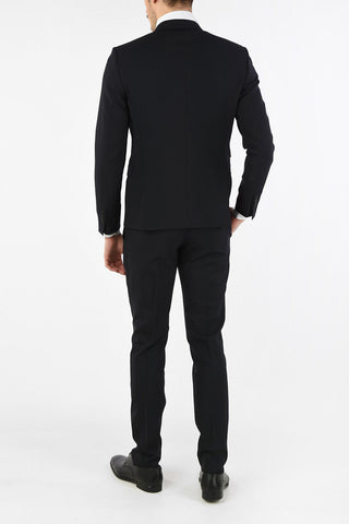 Two Button Slim Fit Suit with Peaked Lapel