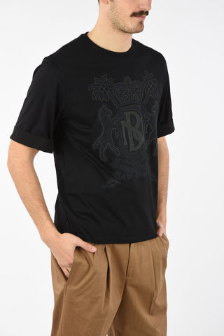 Printed Cotton COAT OF ARMS T-Shirt