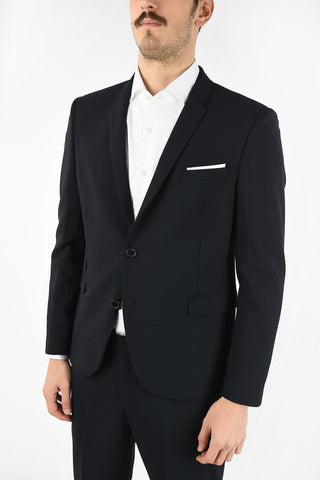 Two Button Slim Fit Suit with Notch Lapel