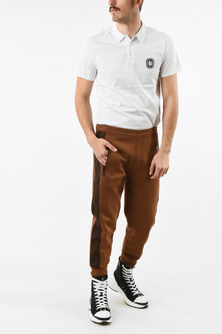 Skinny Fit MONOGRAM STRIPE Joggers with Drawstring Closure 
