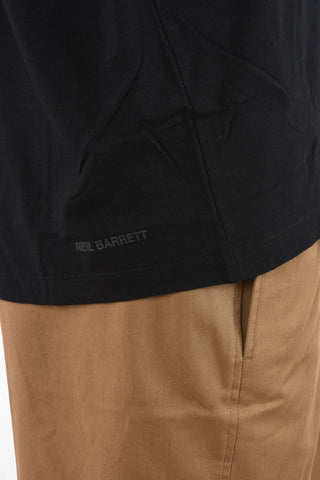 T-Shirt Easy Fit con Collo a V