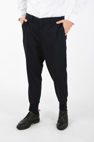 Low Rise Utility Slim Fit Pants with Hidden Closure