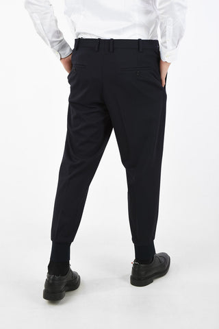 Low Rise Utility Slim Fit Pants with Hidden Closure