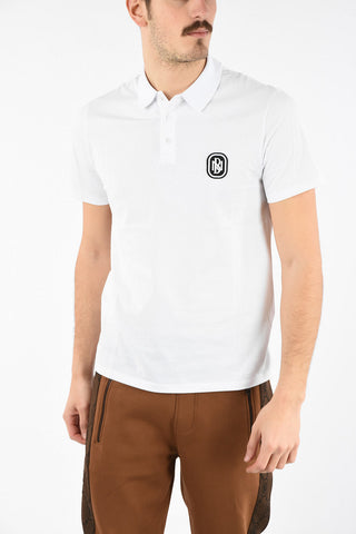 Cotton MONOGRAM BADGE Slim Fit Polo