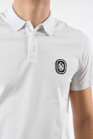 Cotton MONOGRAM BADGE Slim Fit Polo