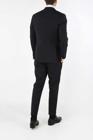 Two Button Slim Fit Suit with Peaked Lapel