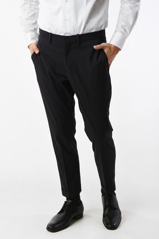 Two Button Slim Fit Suit with Peaked Lapel