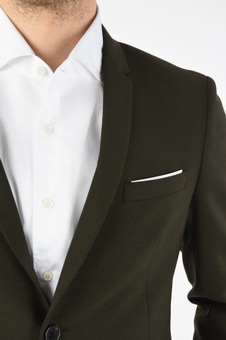 Two Button Slim Fit Suit with Flap Pockets