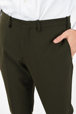 Two Button Slim Fit Suit with Flap Pockets