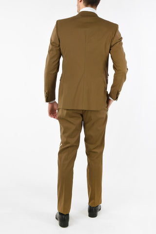 Two Button Skinny Fit Suit with Peaked Lapel