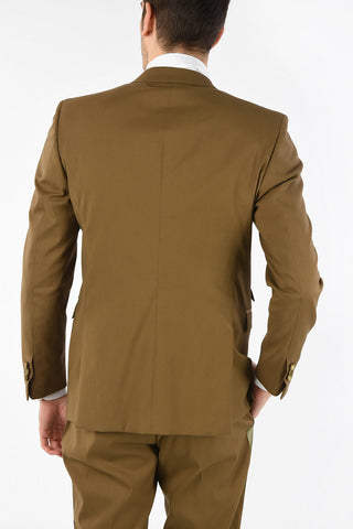 Two Button Skinny Fit Suit with Peaked Lapel